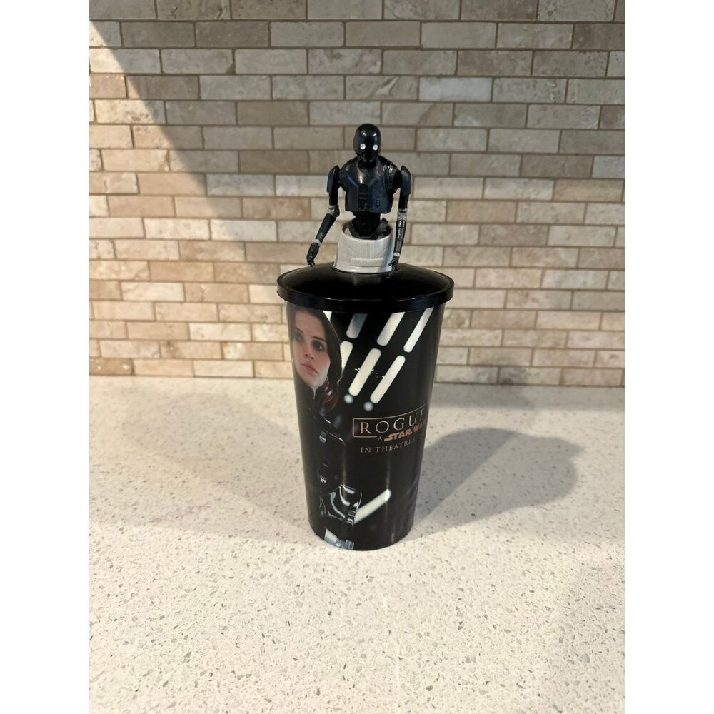 Starwars Rogue One K-2SO Cup Topper‎ 32oz.Movie 2016 Theatres Cinemas